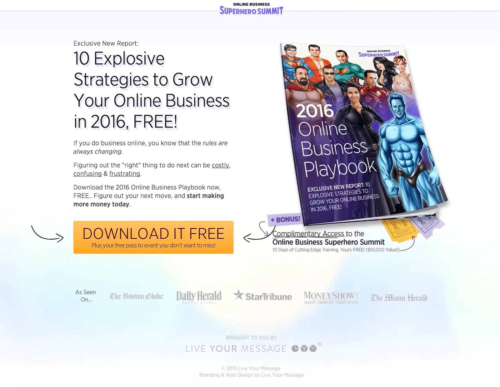 Online Business Superhero Summit, Marisa Murgatroyd Live Your Message- Best virtual event examples