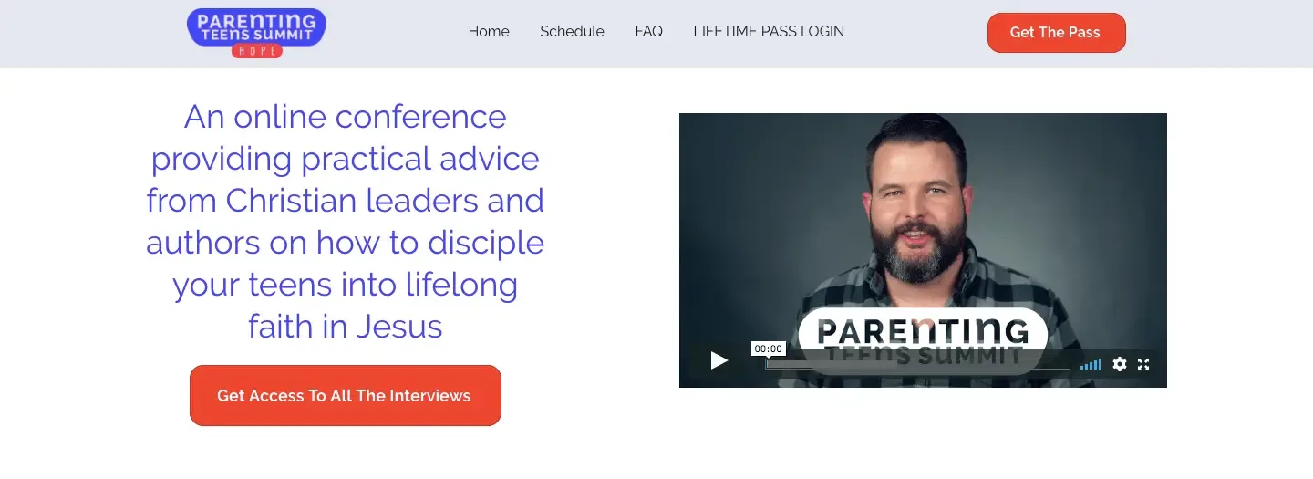 Parenting Teens Summit, best virtual event examples