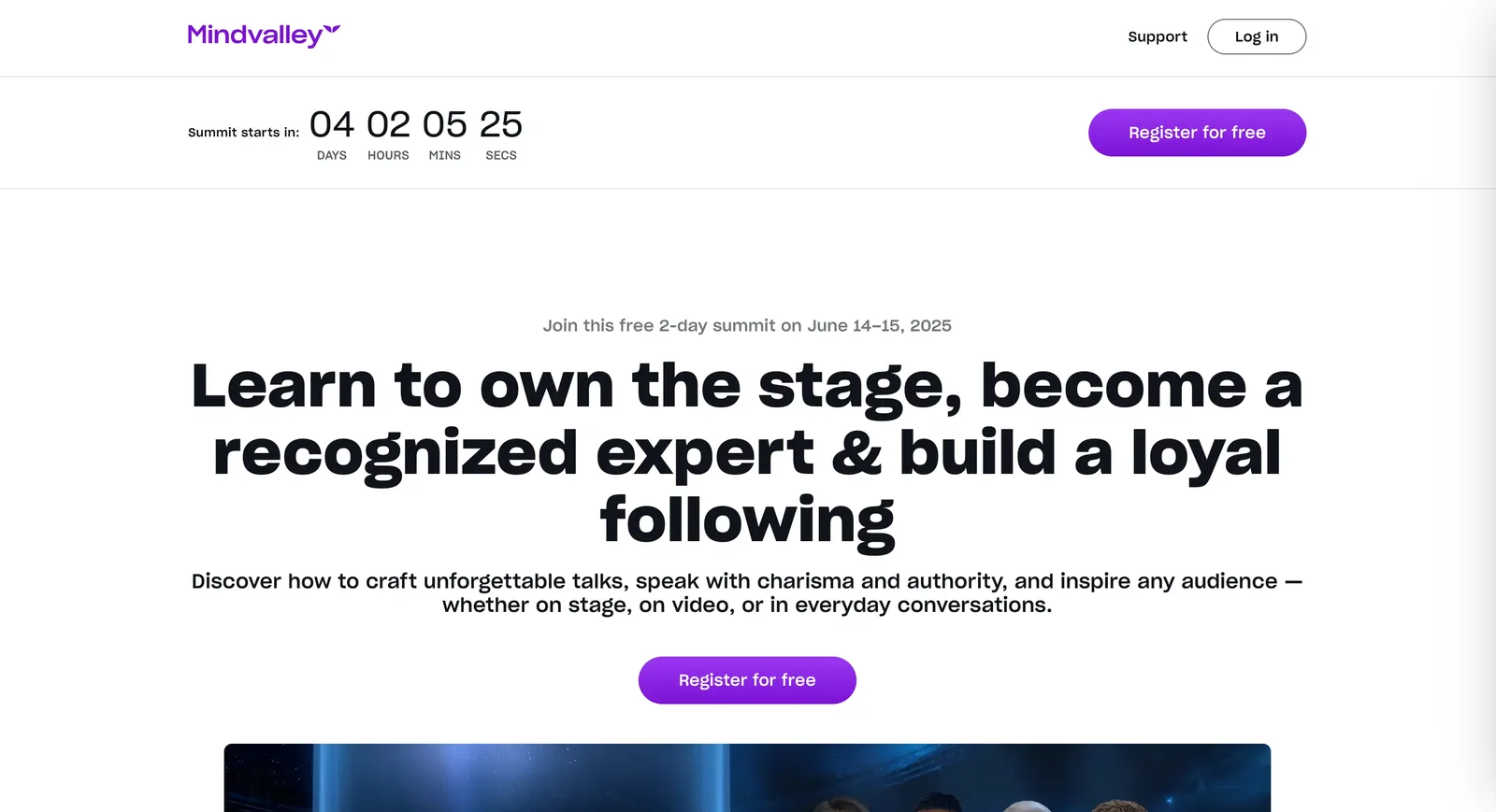 Speaking & Influence Summit, Best virtual event examples, Mindvalley