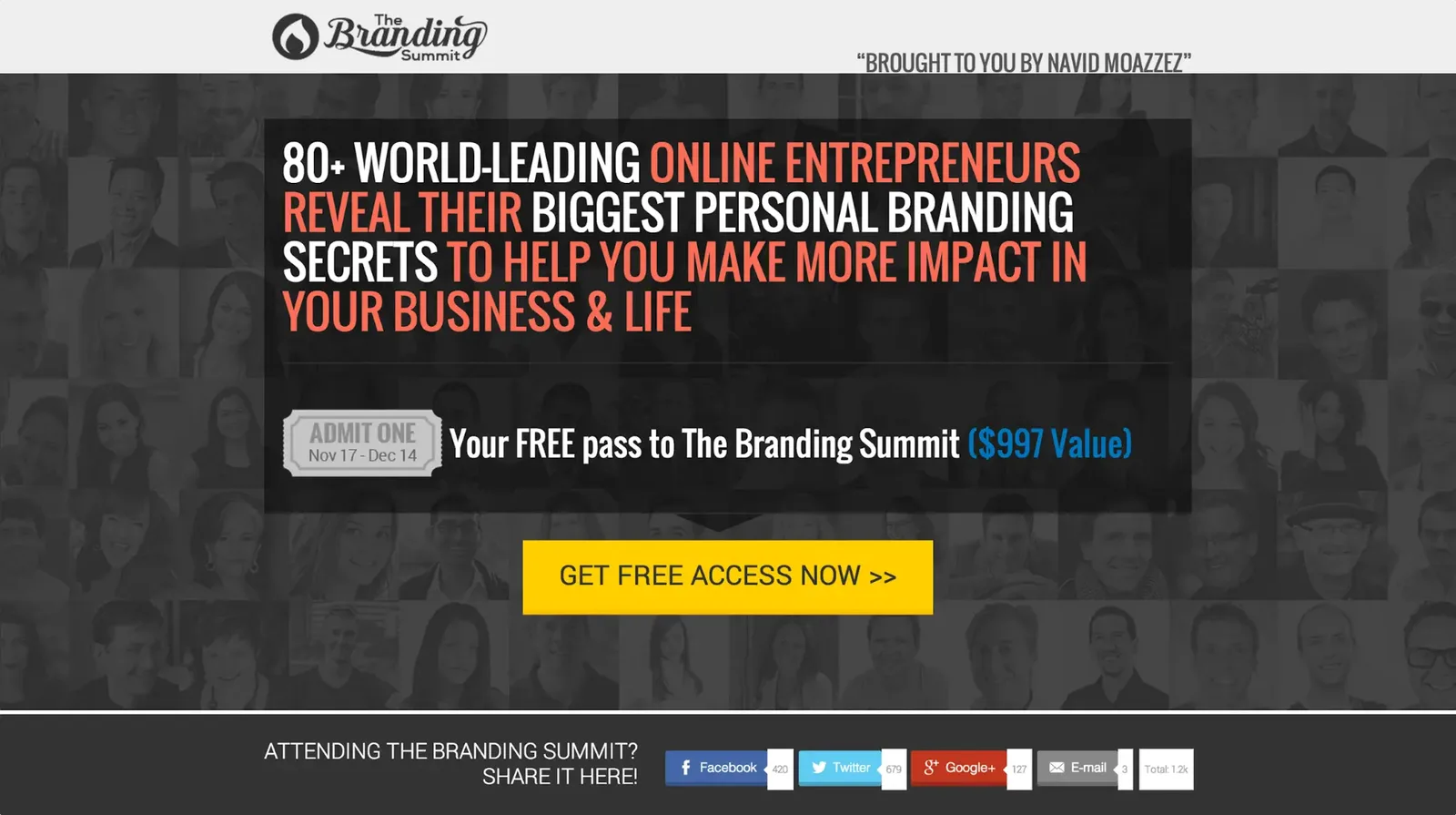The Branding Summit, Navid Moazzez first online event, best virtual event examples