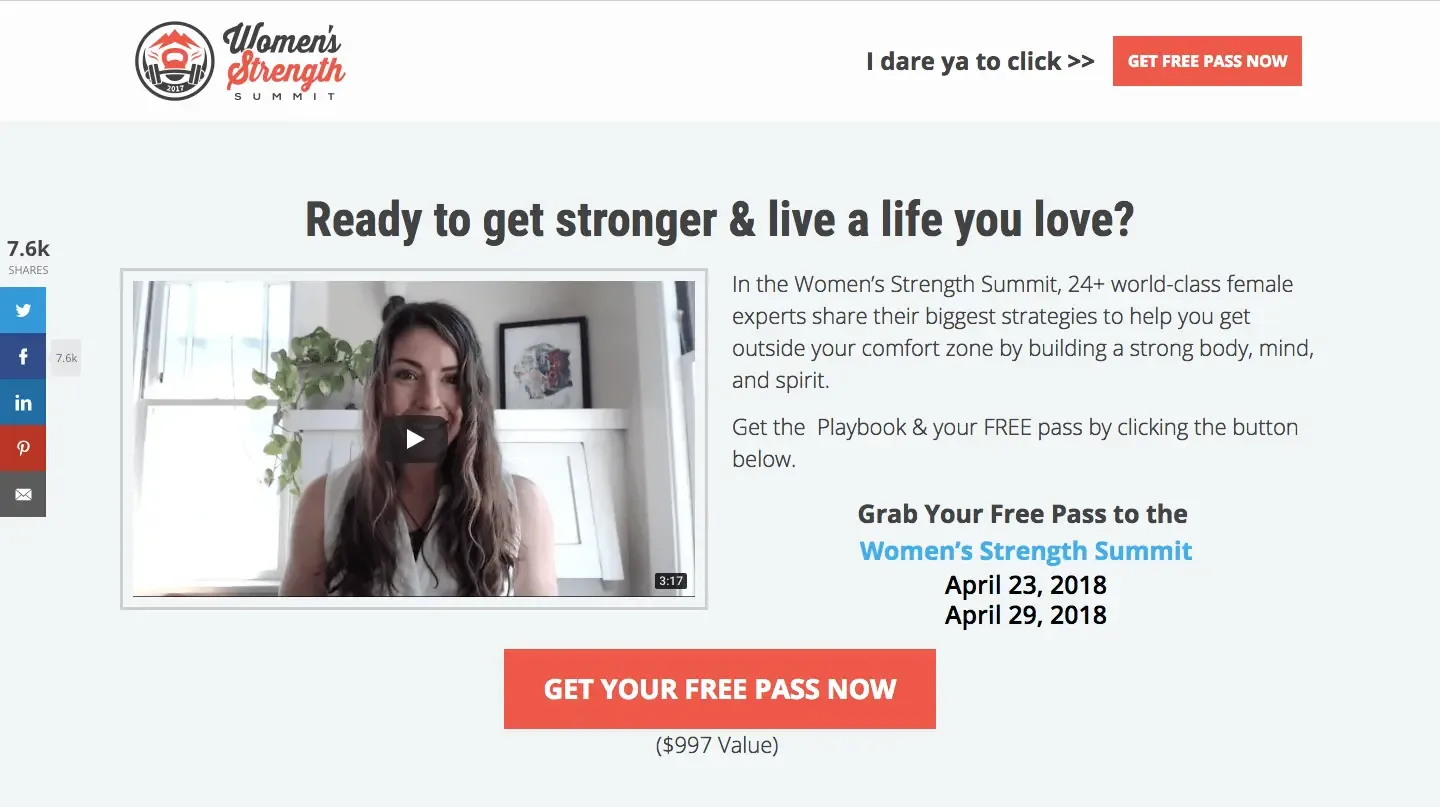 Women's Strength Summit, Steph Gaudreau, best virtual event examples