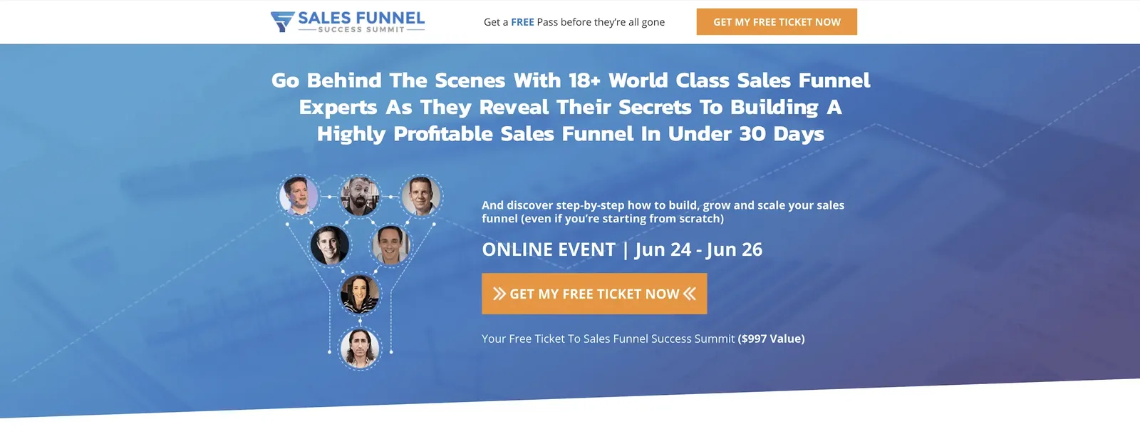Sales Funnel Success Summit, Best virtual event examples, Stephen Esketzis