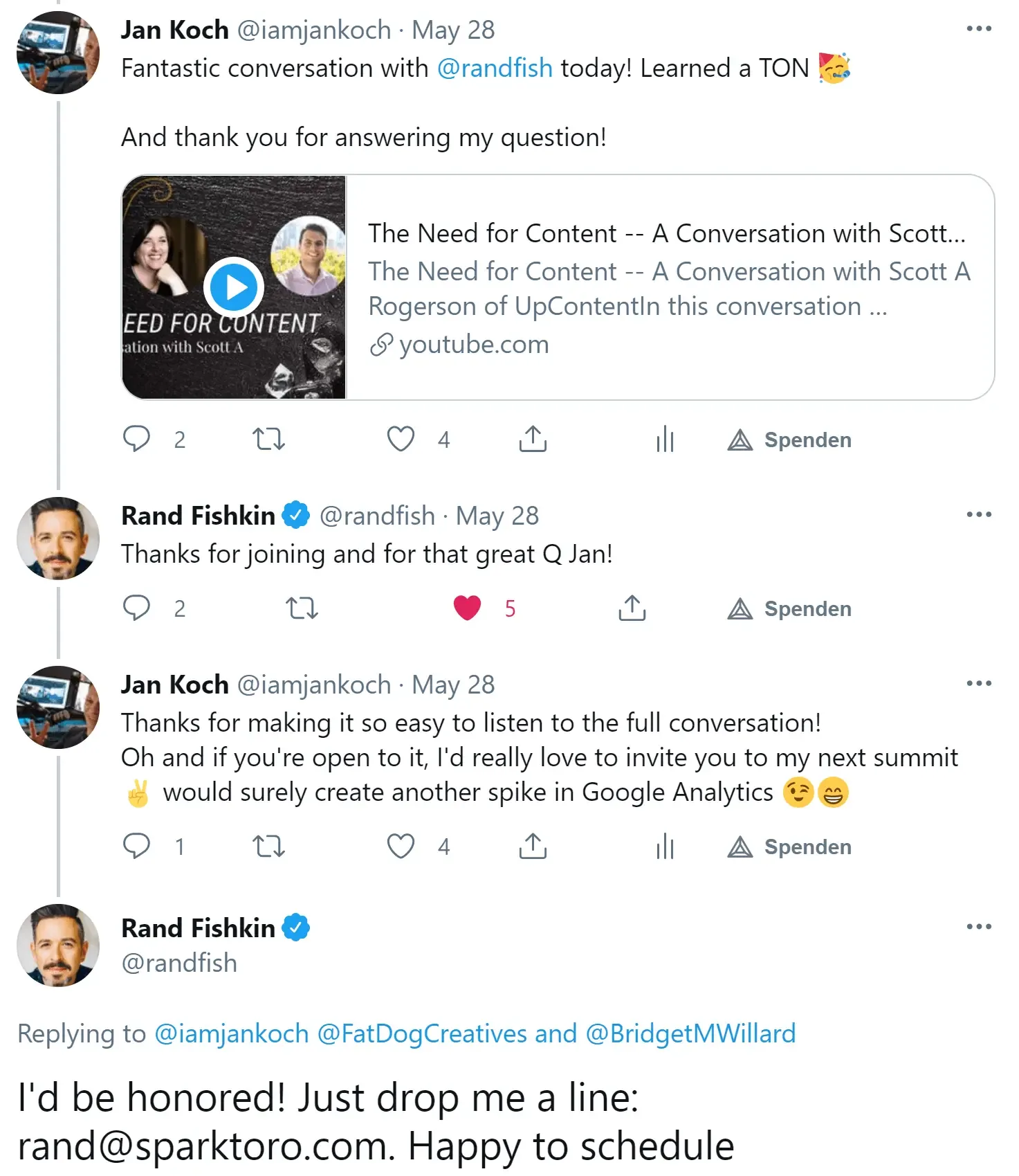 How to build relationships with influencers - Jan Koch and Rand Fishkin
