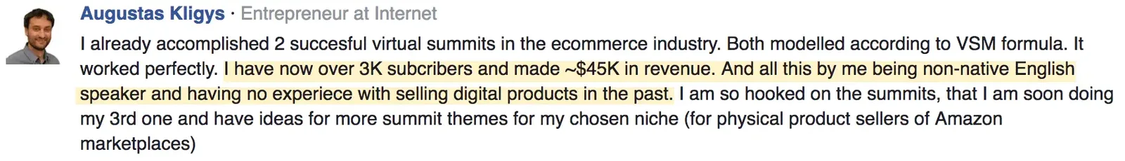 Augustas first virtual summit results, Best online event examples