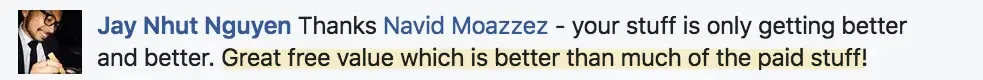 Jay virtual summit workshop testimonial for Navid Moazzez - Building relationships with influencers