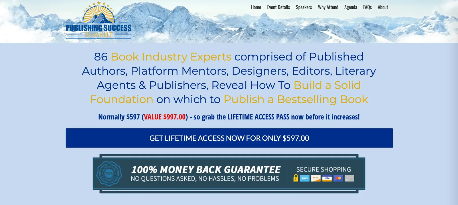 Publishing Success Summit, Best virtual event examples