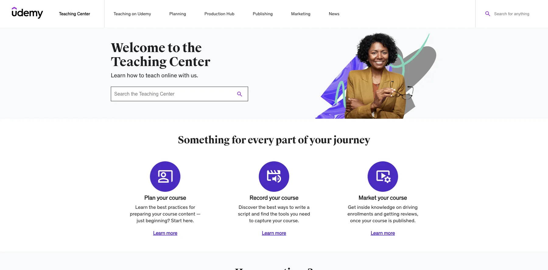Udemy's Teaching Center: learn how to teach online with us