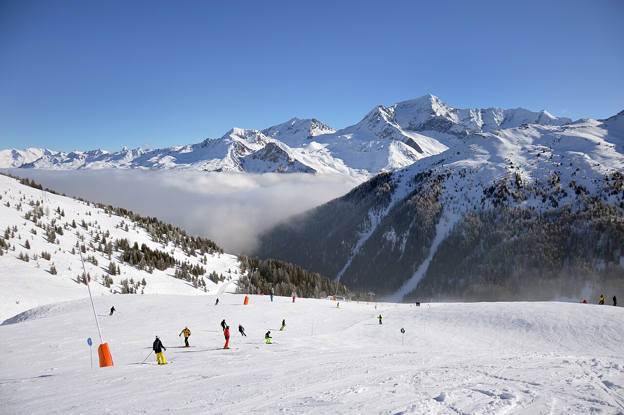 La Plagne, France, a ski resort for beginners